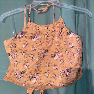 american eagle cropped tie top